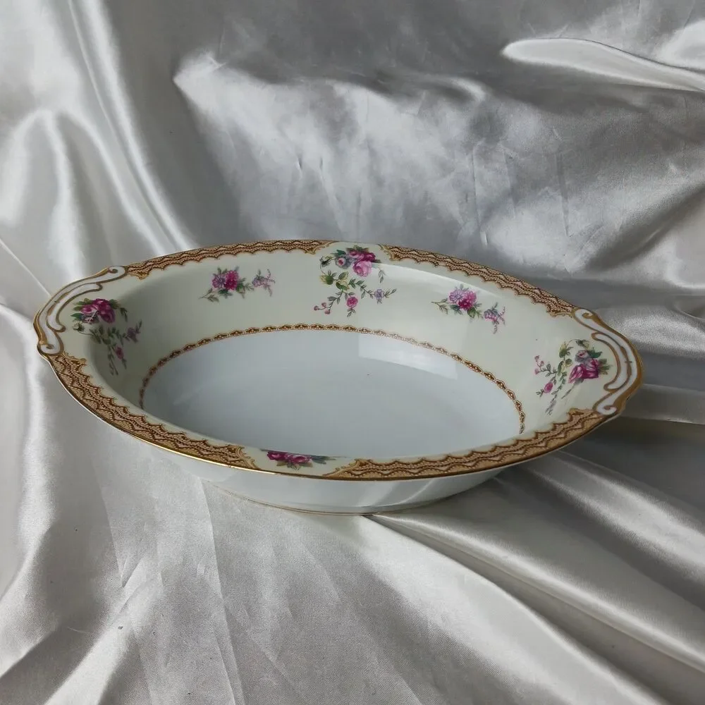 VINTAGE RARE FUKAGAWA ARITA HAND PAINTED 2 PLATTERS AND 1 SERVING BOWL LOT